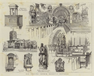 Old Chelsea Church, Recently Restored by George Kingston Jones